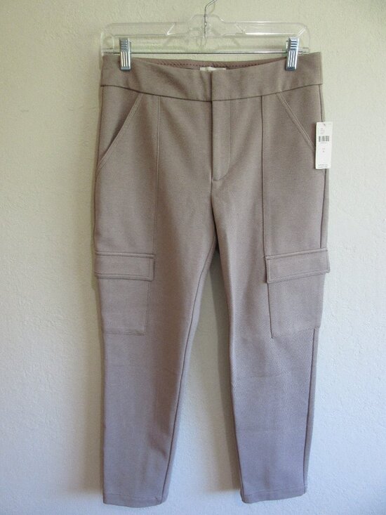 Anthropologie Pants - Anthropologie Taupe 6 the essential SLIM Trousers NWT